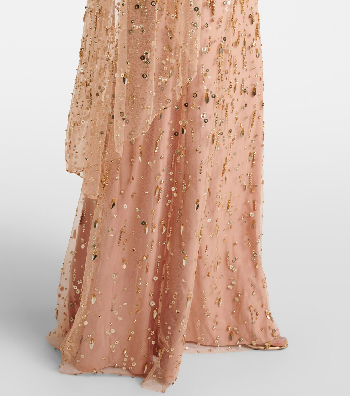 Jenny Packham Hestia embellished caped gown