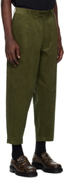 Fred Perry Khaki Cropped Trousers