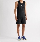 Nike Training - Pro AeroAdapt Slim-Fit Logo-Print Panelled Dri-FIT Tank Top - Black