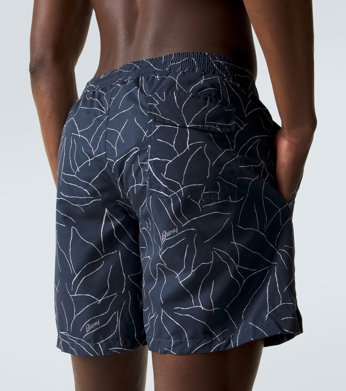 Brioni Printed swim trunks