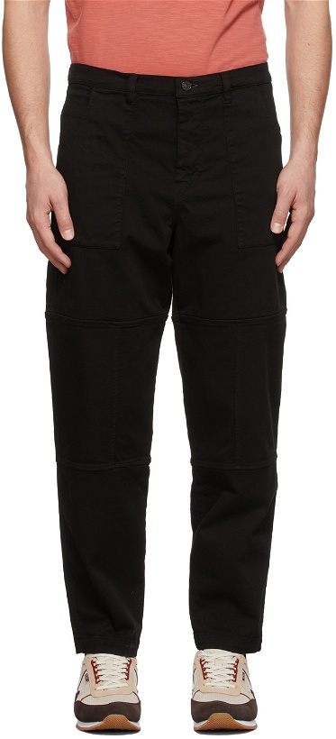 Photo: PS by Paul Smith Black Barrel Fit Chinos