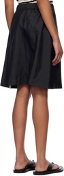 Jil Sander Black Belted Midi Skirt