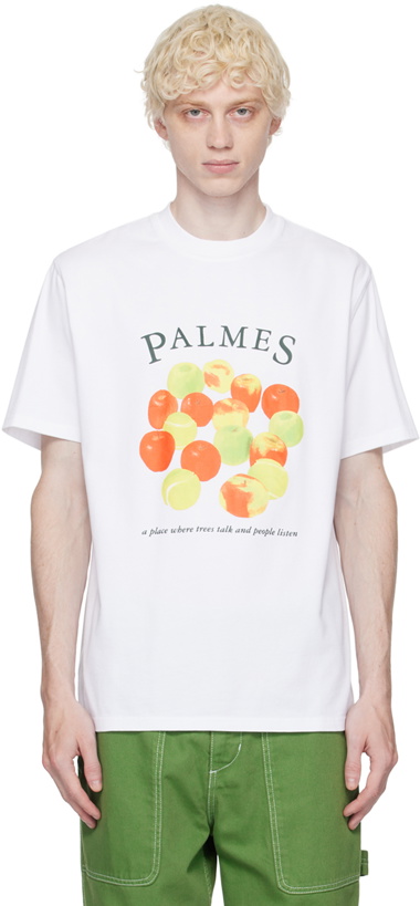 Photo: Palmes White 'Apples' T- Shirt