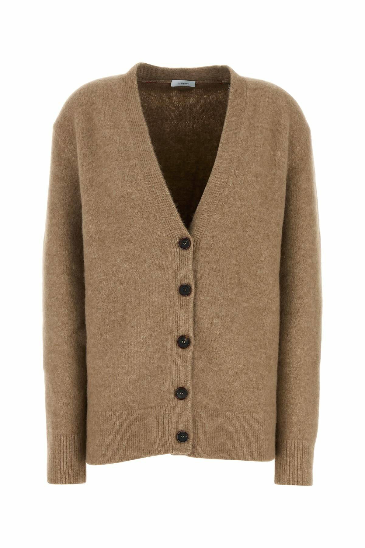 Salvatore Ferragamo Sleeveless Knitted Cardigan with Belt