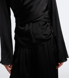 Isabel Marant Neame draped satin top