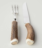 Lorenzi Milano Stag antler carving set