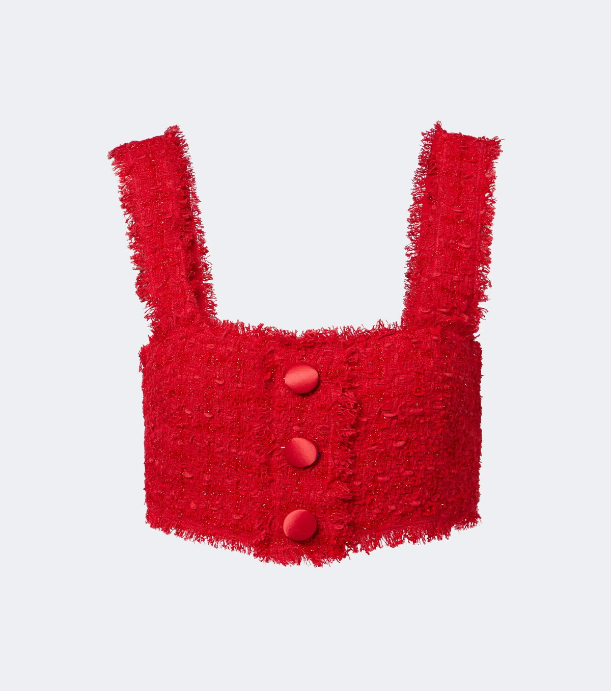 Dolce&Gabbana Cotton-blend bouclé crop top