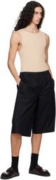 Rier Black Popeline Bermuda Shorts