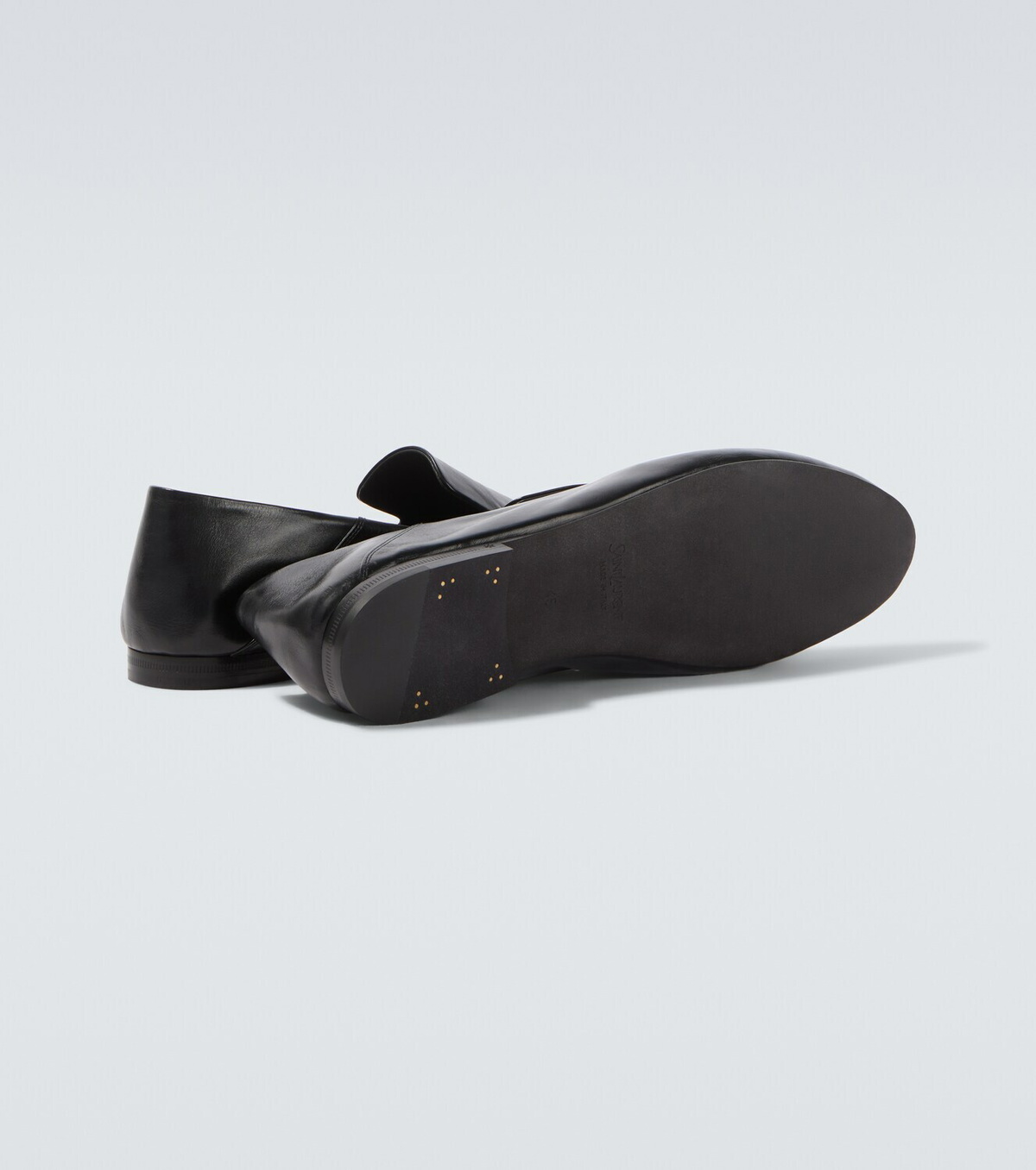 Saint Laurent Alain convertible leather loafers