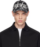 Versace Jeans Couture Black Chromo Couture Logo Baseball Cap
