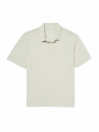 James Perse - Open-Collar Cotton-Jersey Polo Shirt - Gray