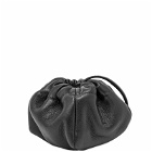 Jil Sander Ripple Pouch Bag in Black