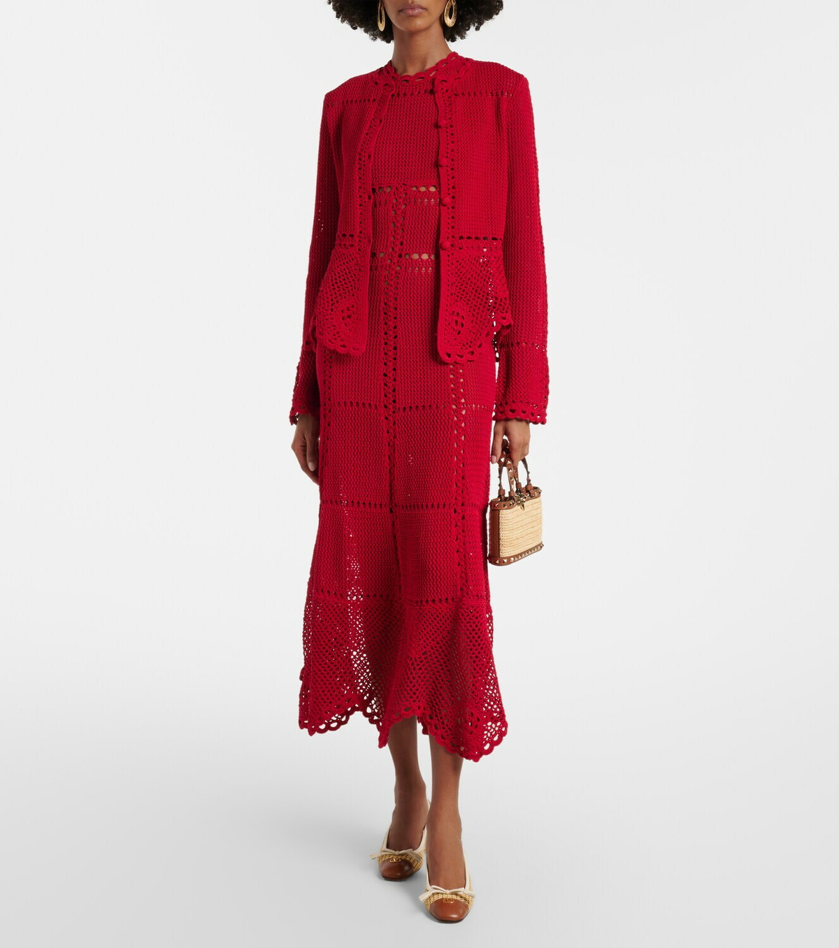 Erdem Crochet cotton cardigan