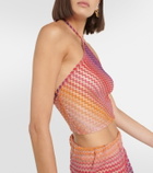 Missoni Mare Zig-zag halterneck crop top