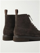 Grenson - Harry Suede Lace-Up Boots - Brown