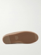 Mulo - Shearling-Lined Suede Slippers - Brown