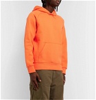 Carhartt WIP - Chase Logo-Embroidered Fleece-Back Cotton-Blend Jersey Hoodie - Orange