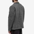Universal Works Men's Wool Fleece Field Jacket in Grey Marl