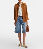 Golden Goose Super-Star raffia and leather mules