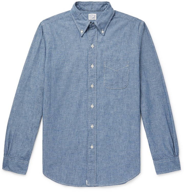 Photo: OrSlow - Button-Down Collar Chambray Shirt - Blue