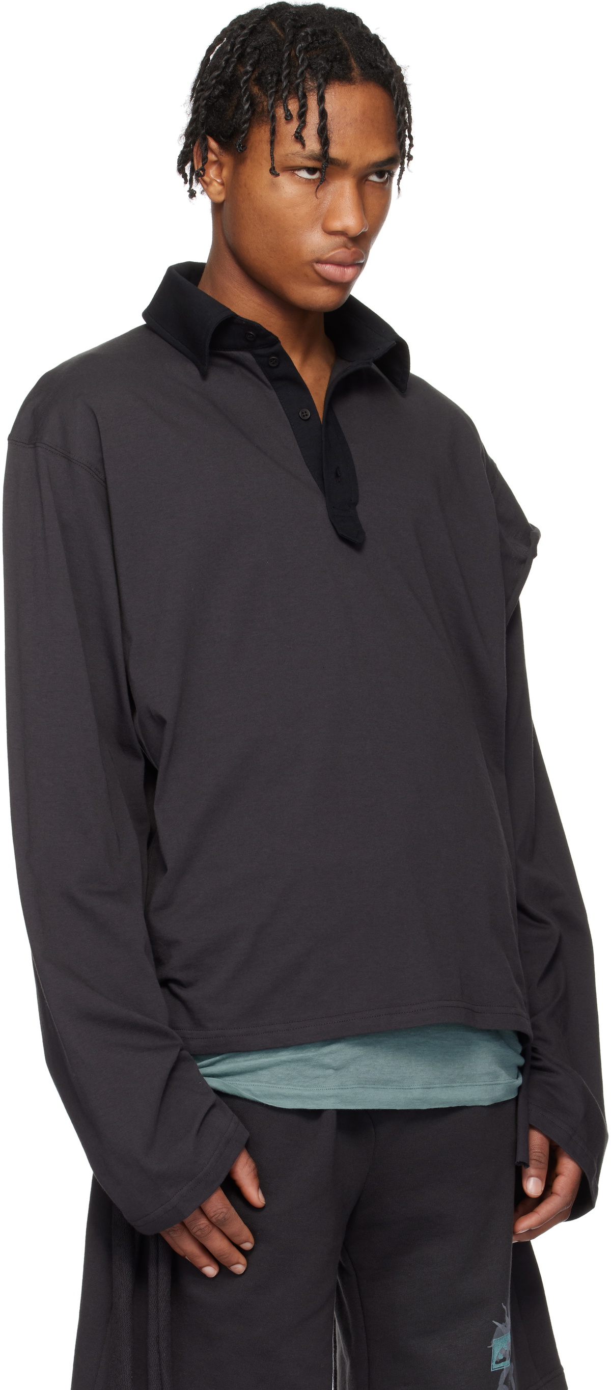 Ottolinger Black Longsleeve Polo
