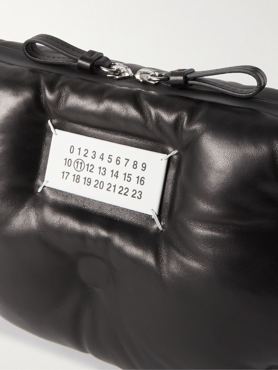 Glam Slam Logo-Appliqued Padded Leather Messenger Bag