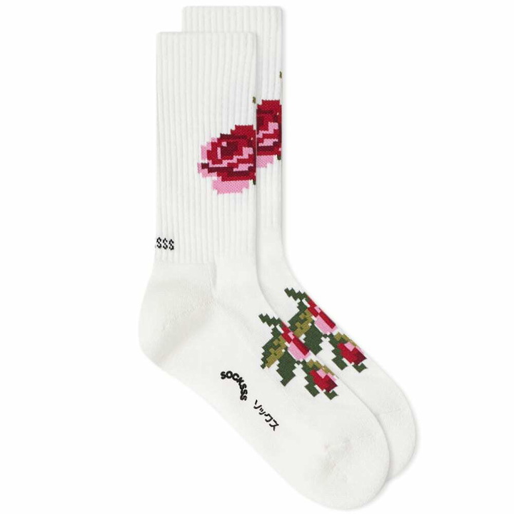 Photo: Socksss Pixel Flower Socks