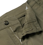 Canali - Cotton-Blend Twill Shorts - Green