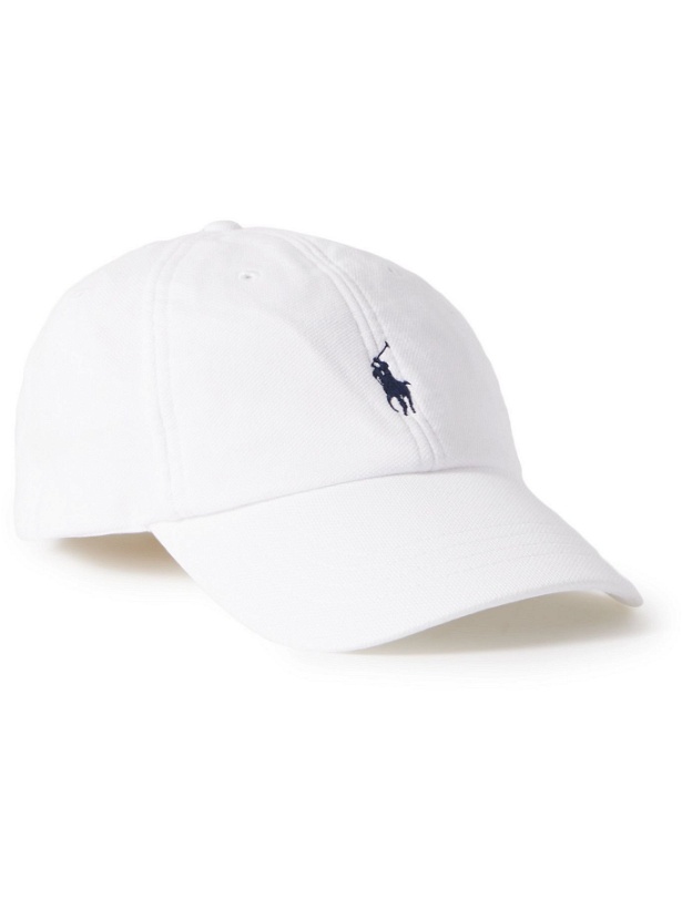 Photo: POLO RALPH LAUREN - Logo-Embroidered Cotton-Twill and Mesh Baseball Cap