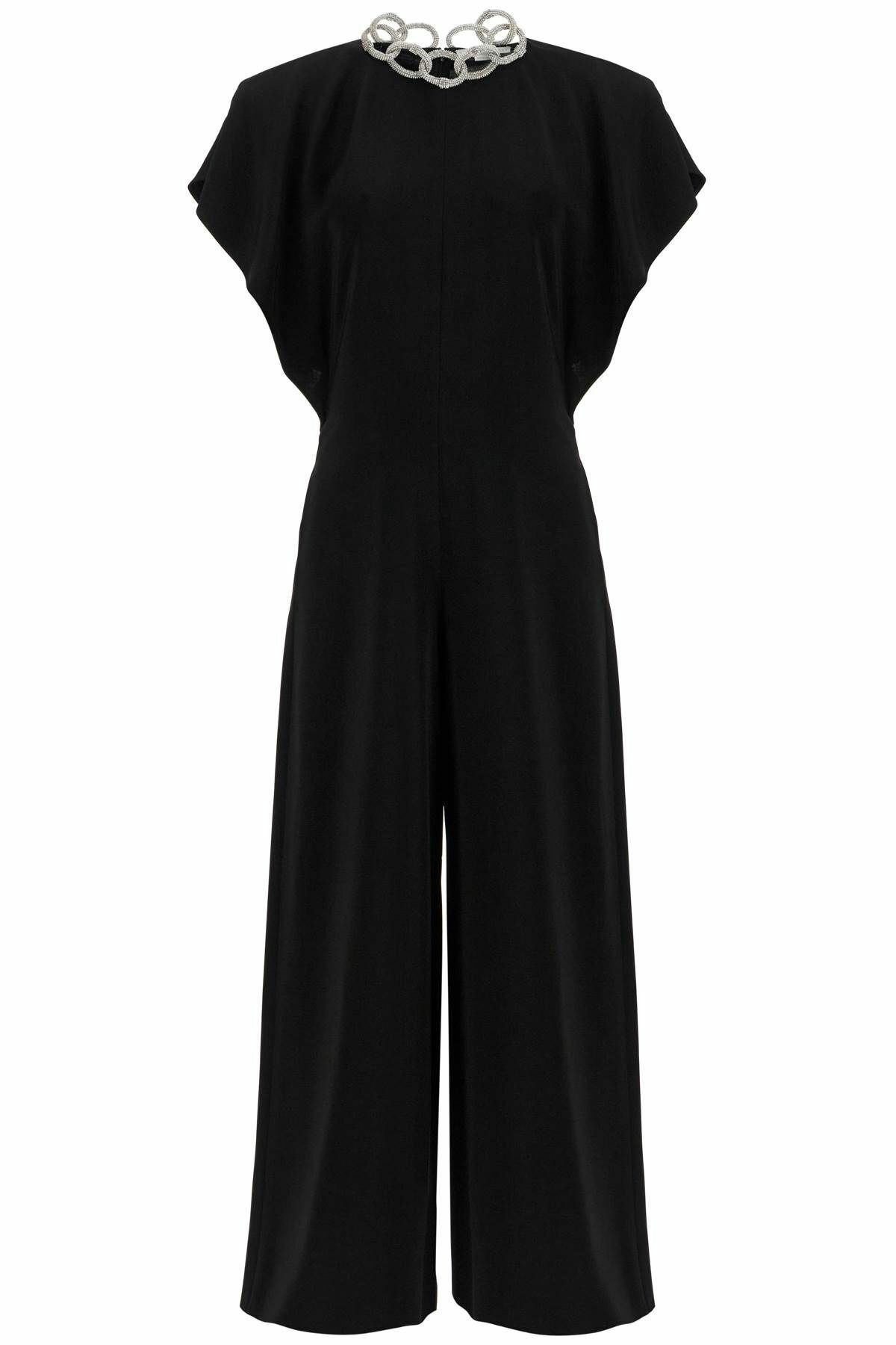 オールインワン・サロペット STELLA McCARTNEY chain jumpsuit with cat 610090 3DU300 STELLA McCARTNEY chain jumpsuit with cat Black Stella McCartney
