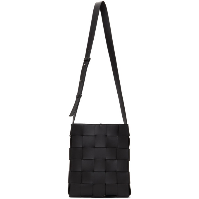 Photo: Bottega Veneta Black Cassette Messenger Bag