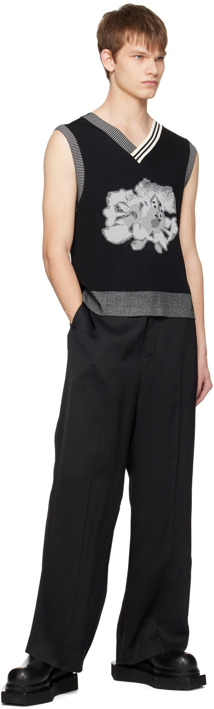 Feng Chen Wang Black Floral Vest