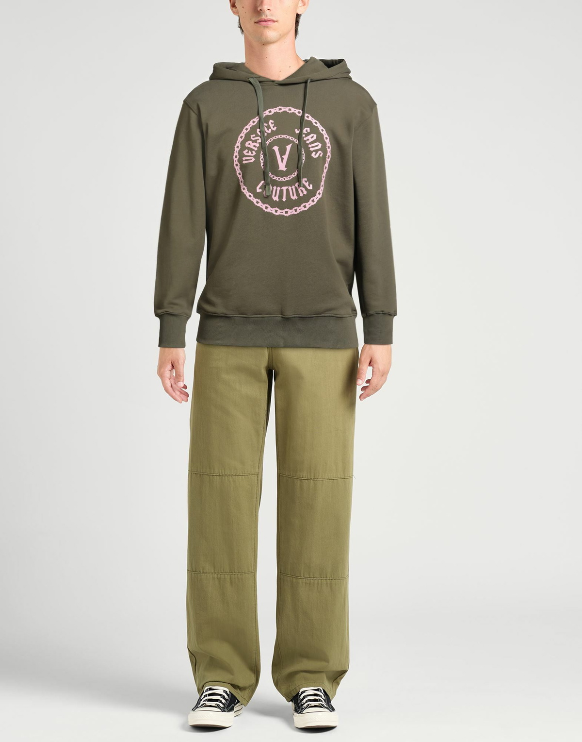 Versace Jeans Couture Mens Sweatshirt Military in Green