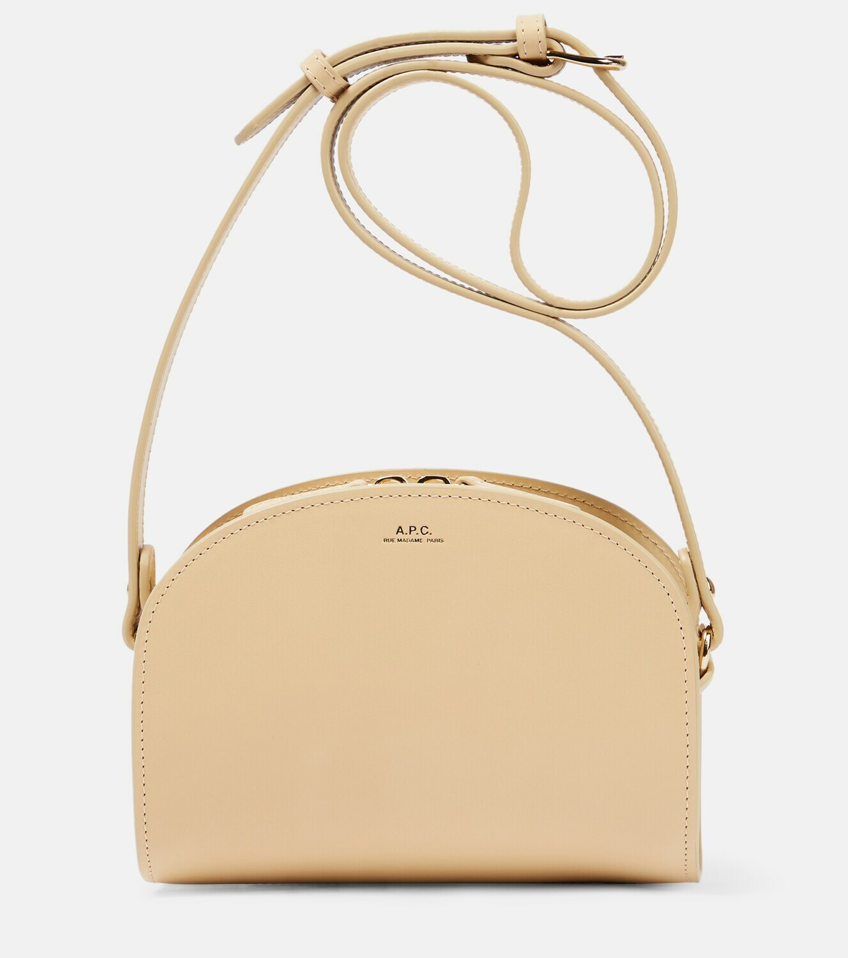 A.P.C. - Demi-Lune Mini leather shoulder bag