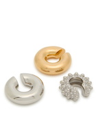 Rabanne Ear Cuff - set of Three - Silver - One Size