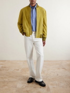 Paul Smith - Suede Bomber Jacket - Yellow