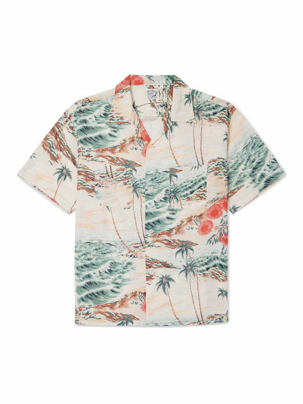 Photo: OrSlow - Convertible-Collar Printed Poplin Shirt - Neutrals