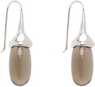 Sophie Buhai Silver & Brown Dripping Stone Earrings