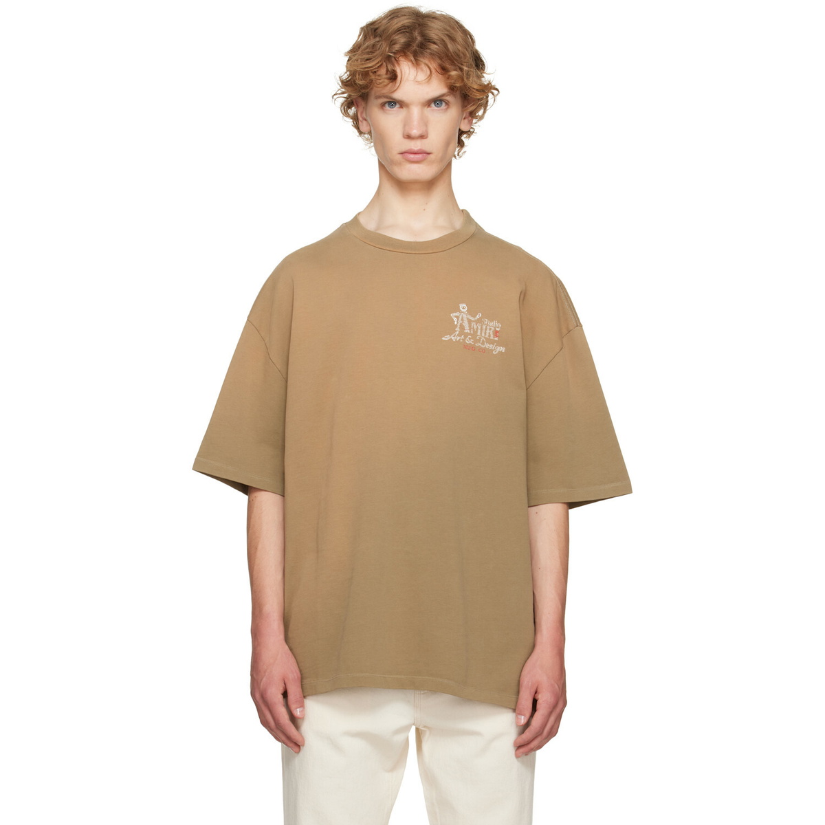 AMIRI Brown 'Amiri Studio' Oversized T-shirt