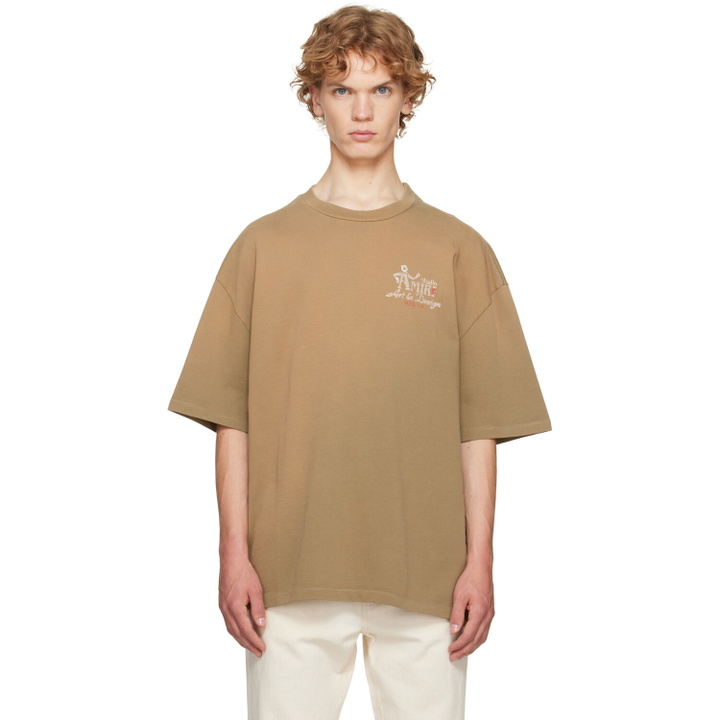 Photo: AMIRI Brown 'Amiri Studio' Oversized T-shirt