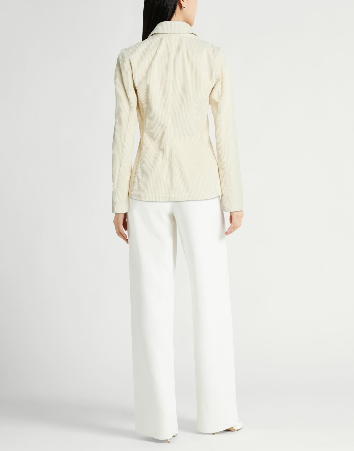 120% Lino Womens Blazer Cream