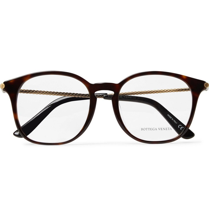 Photo: Bottega Veneta - D-Frame Tortoiseshell Acetate and Gold-Tone Optical Glasses - Men - Tortoiseshell