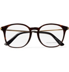 Bottega Veneta - D-Frame Tortoiseshell Acetate and Gold-Tone Optical Glasses - Men - Tortoiseshell