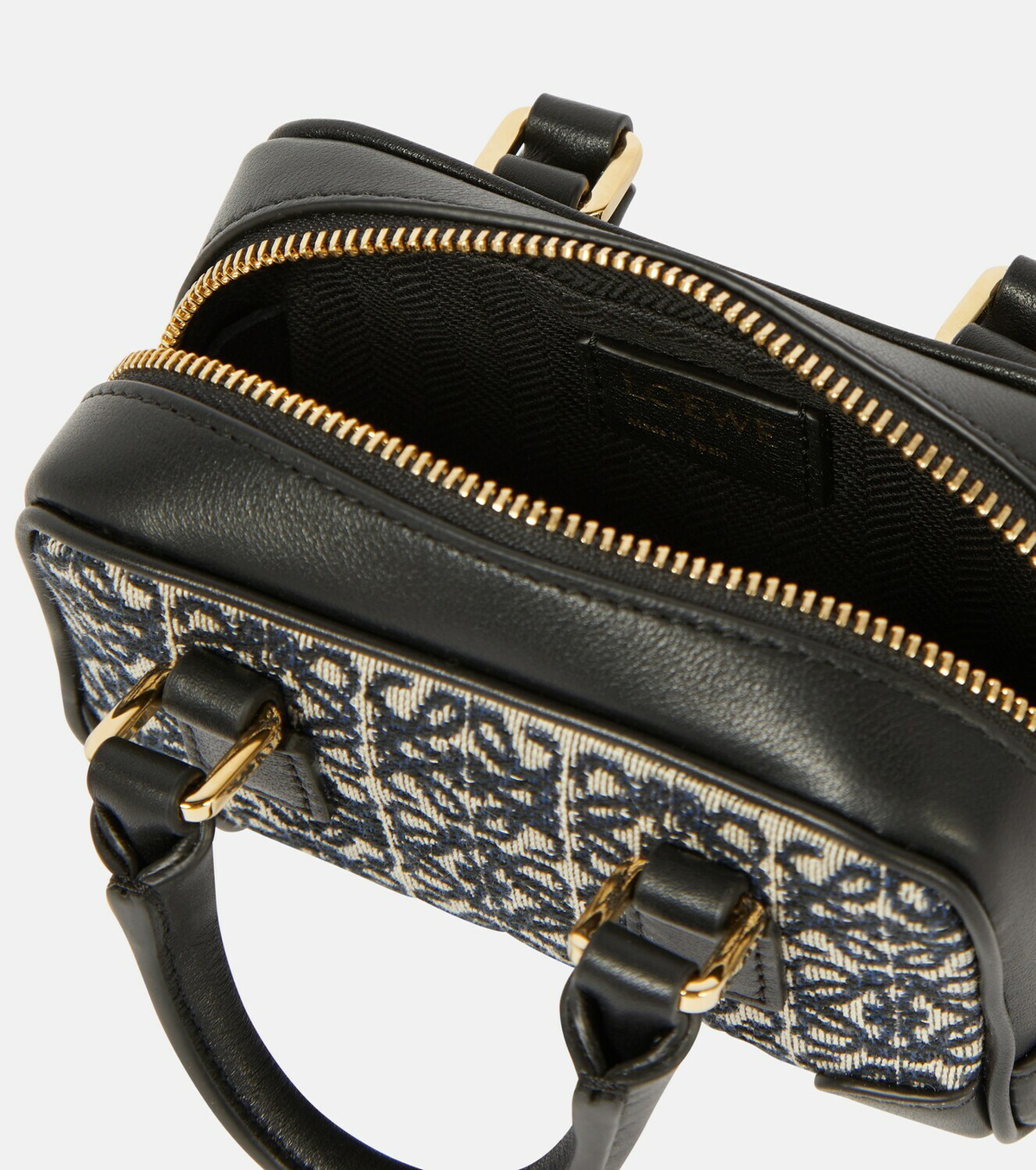 Loewe Amazona Nano jacquard and leather tote Loewe