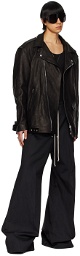 Rick Owens Black Luke Leather Jacket