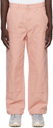 Stüssy Pink Paneled Trousers