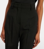 Sportmax Virgin wool flared pants