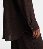 Jade Swim Mika seersucker shirt