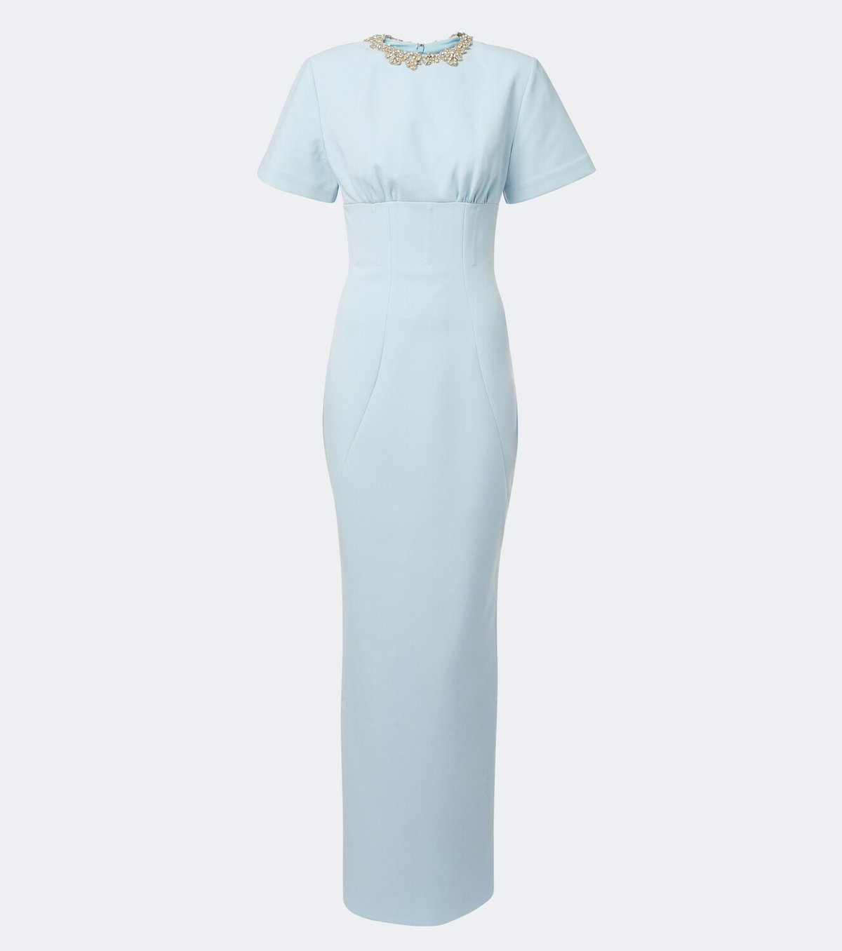 Rachel Gilbert Dovetta embellished crêpe corset gown