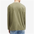Sunspel Men's x Nigel Cabourn Long Sleeve Pocket T-Shirt in Army Green